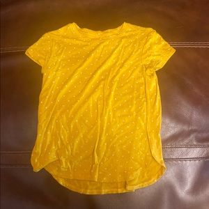 Old navy Yellow polka dot shirt